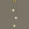 Миниатюра фото подвесной светодиодный светильник delight collection md24001033-3a gold/clear | 220svet.ru