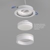 Миниатюра фото встраиваемый светильник denkirs niko dk2100-wh | 220svet.ru