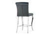 Миниатюра фото барный стул woodville joan dark grey / steel 15387 | 220svet.ru