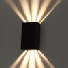 Миниатюра фото уличный настенный светодиодный светильник arte lamp algol a5640al-2bk | 220svet.ru