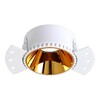 Миниатюра фото встраиваемый светильник crystal lux clt 050c1 wh-go | 220svet.ru