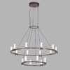 Миниатюра фото подвесная люстра odeon light defance 7143/110l черный | 220svet.ru
