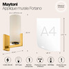 Миниатюра фото бра maytoni fortano mod089wl-01bs | 220svet.ru