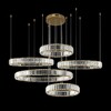 Миниатюра фото подвесной светильник loft it crystal ring 10135/5 gold | 220svet.ru