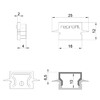 Миниатюра фото заглушка deko-light end cap h-et-01-10 set 2 pcs 979042 | 220svet.ru