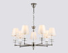Миниатюра фото потолочная люстра с хрусталем ambrella light heigh light wh  lh71003 | 220svet.ru