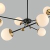 Миниатюра фото потолочная люстра на штанге lumion melody 6581/8 черный | 220svet.ru