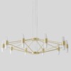 Миниатюра фото подвесная люстра crystal lux dorotea sp10 gold | 220svet.ru