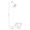 Миниатюра фото ландшафтный светильник arte lamp brooklyn a2063pa-1bk | 220svet.ru