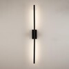 Миниатюра фото настенный светильник arte lamp lines a2029ap-1bk | 220svet.ru