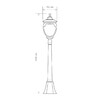 Миниатюра фото уличный светильник elektrostandard andromeda f (glyf-8024f) a027998 | 220svet.ru