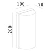Миниатюра фото настенный светильник deko-light grumium round ii 620129 | 220svet.ru