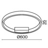 Миниатюра фото потолочный светодиодный светильник maytoni rim mod058cl-l35wk | 220svet.ru