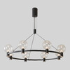 Миниатюра фото подвесная люстра светодиодная crystal lux duet sp56w led black | 220svet.ru