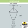 Миниатюра фото ландшафтный фонарь fumagalli lot/simon u33.113.000.bxh27 | 220svet.ru