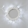 Миниатюра фото гирлянда нить 10м белая 220в, 100 led, провод белый каучук 2,3мм, ip65 ltc eco100-8-2w | 220svet.ru