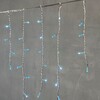 Миниатюра фото гирлянда бахрома 1 x 1 м небесно-голубая 220в, 65 led, провод прозрачный силикон, ip65 ltc ecc65-10-2sb | 220svet.ru