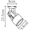 Миниатюра фото трековый однофазный светильник arte lamp a6252pl-1wh | 220svet.ru