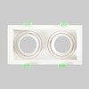 Миниатюра фото встраиваемый светильник crystal lux clt 069c2 wh | 220svet.ru