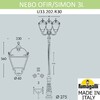 Миниатюра фото парковый фонарь fumagalli nebo ofir/simon 3l  u33.202.r30.bxh27 | 220svet.ru