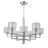 Миниатюра фото подвесная люстра crystal lux maestro sp-pl5+5 chrome | 220svet.ru