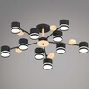 Миниатюра фото люстра reluce 68730-0.3-10 gx53 bk+wood | 220svet.ru