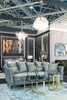 Миниатюра фото стол журнальный темн.стекло/золото garda decor 47ed-et062gold | 220svet.ru