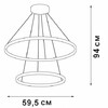 Миниатюра фото подвесная люстра vitaluce v04600-13/2s | 220svet.ru