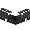 Миниатюра фото коннектор l-образный в комплекте соединительная планка 2шт novotech vector 135307 черный | 220svet.ru