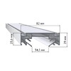 Миниатюра фото профиль для однофазного шинопровода st luce st001.129.00 | 220svet.ru