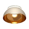 Миниатюра фото насадка передняя ambrella light diy spot swh/pyg/cl белый песок/золото желтое полированное/прозрачный n8144 | 220svet.ru