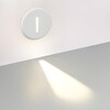Миниатюра фото подстветка для стен и ступеней odeon light gips 7081/3wl белый | 220svet.ru