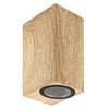 Миниатюра фото уличный настенный светильник uniel uul-p42a 2х6w/gu10 ip65 pine ul-00010558 | 220svet.ru