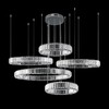 Миниатюра фото подвесной светильник loft it crystal ring 10135/5 chrome | 220svet.ru
