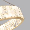 Миниатюра фото подвесной светодиодный светильник odeon light crossa 5072/100l золотой | 220svet.ru