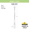 Миниатюра фото парковый фонарь fumagalli nebo/g300. g30.202.000.aze27 | 220svet.ru
