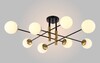 Миниатюра фото потолочная люстра crystal lux pl8 black | 220svet.ru