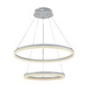 Миниатюра фото подвесная светодиодная люстра profit light 6035/2 wht | 220svet.ru