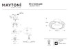 Миниатюра фото встраиваемый светильник technical dot dl042-01-rd-b | 220svet.ru