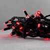 Миниатюра фото гирлянда нить 10м красная 220в, 75 led, провод черный каучук, ip65 ltc ll75-1-2r | 220svet.ru