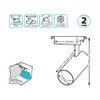 Миниатюра фото трековый светодиодный светильник gauss track light led tr083 | 220svet.ru