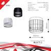 Миниатюра фото точечный светильник reluce technical 53018-9.5-001mn gx53 bk | 220svet.ru