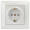 Миниатюра фото розетка эра intro solo schuko 2p+e 16a 250v со шторками перламутровый 4-206-06 б0053686 | 220svet.ru