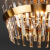 Миниатюра фото потолочная люстра eurosvet steccato 10111/5 золотая бронза / прозрачный хрусталь strotskis | 220svet.ru