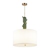 Миниатюра фото подвесная люстра odeon light modern 5425/3 золотой-зеленый | 220svet.ru