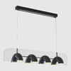 Миниатюра фото подвесной светильник crystal lux element sp48w led black | 220svet.ru