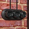 Миниатюра фото розетка с заземлением werkel черный w5671008 4690389166808 | 220svet.ru