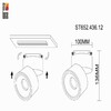 Миниатюра фото трековый светодиодный светильник st luce st652.436.12 | 220svet.ru