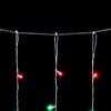 Миниатюра фото гирлянда занавес облегченный 2 x 3 м разноцветный 220в, 600 led, провод прозрачный пвх, ip54 ltc pcl600not-10-2m | 220svet.ru