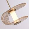Миниатюра фото подвесной светодиодный светильник delight collection md24020901-3b gold/cognac | 220svet.ru